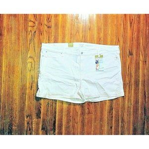 Signature Levi Strauss Womens Shorts Plus Size 28 Pink Mid Rise Simply S…